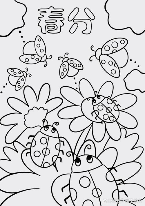 春天主題簡筆畫 很快就到二十四節氣春分啦一起來畫春天吧