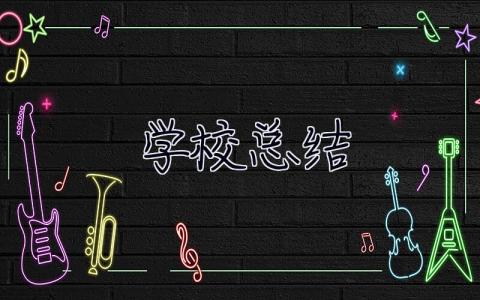 學校總結 學校總結報告 個人學生