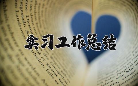 實習工作總結精選44篇