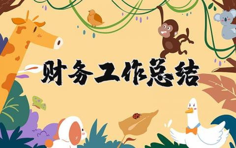 財務工作總結精選41篇