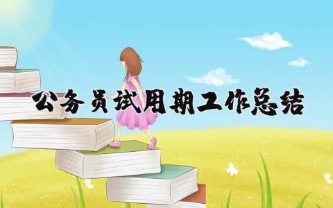 公務員試用期工作總結精選31篇