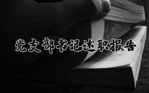 黨支部書記述職報告精選12篇