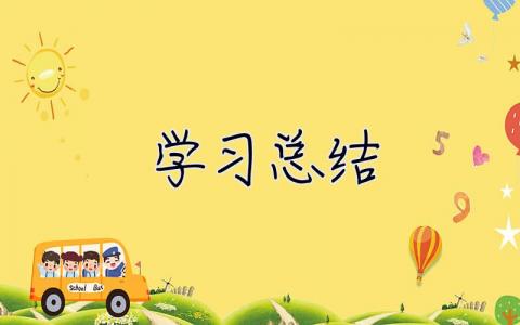學習總結 學習總結范文