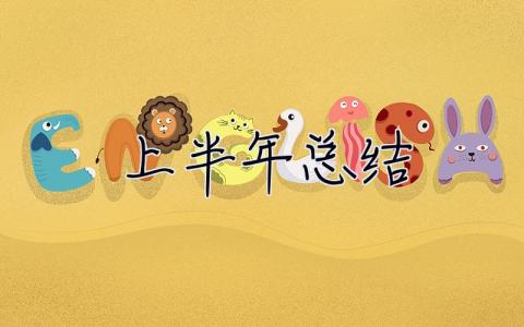 上半年總結 上半年總結下半年計劃