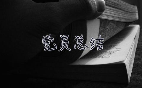 黨員總結(jié) 黨員總結(jié)個(gè)人總結(jié)