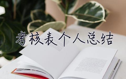 考核表個人總結 考核表個人總結簡短