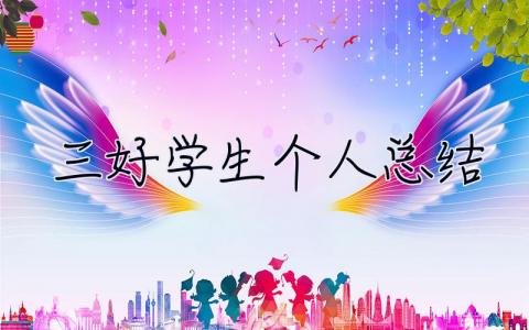 三好學生個人總結 三好學生個人總結簡短