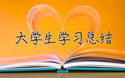 大學(xué)生學(xué)習(xí)總結(jié) 大學(xué)生個人總結(jié)800字