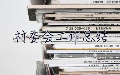 村委會工作總結 村委會工作總結及2023工作計劃