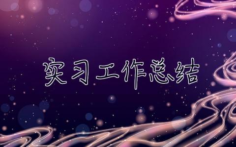 實(shí)習(xí)工作總結(jié) 新員工試用期工作總結(jié)怎么寫