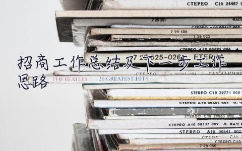 招商工作總結及下一步工作思路 招商工作總結及下一步工作思路供銷社