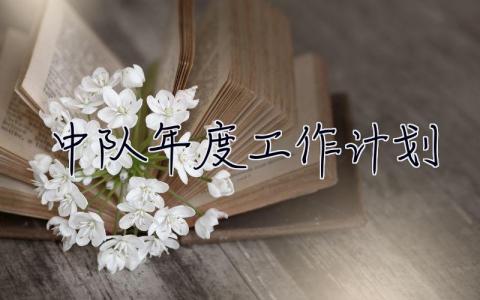 中隊年度工作計劃 中隊年度工作計劃范文