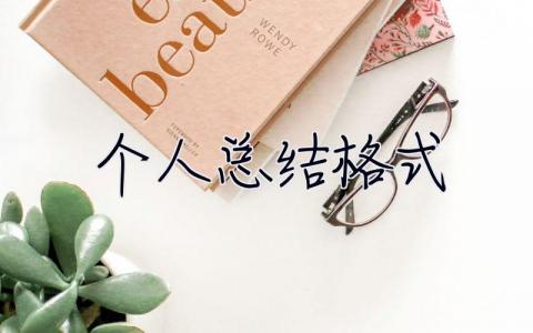 個人總結格式 個人總結格式及范文