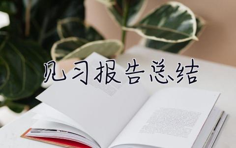 見習(xí)報(bào)告總結(jié) 見習(xí)報(bào)告范文