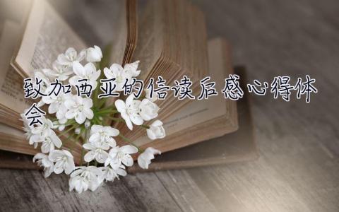 致加西亞的信讀后感心得體會  致加西亞的信讀后感