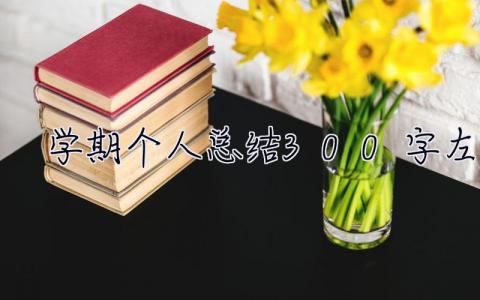 學期個人總結300字左右 學期個人總結300字