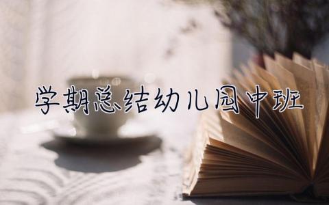 學期總結幼兒園中班 學期總結幼兒園