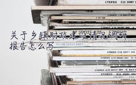 關于鄉鎮財政建設情況調研報告怎么寫 關于鄉鎮財政建設情況調研報告