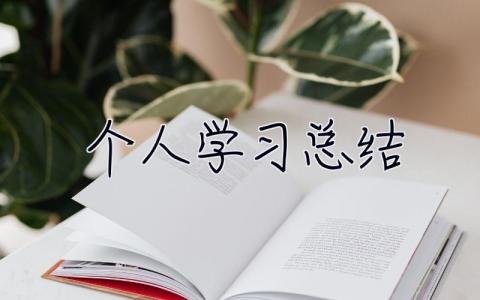 個人學習總結 學習情況總結