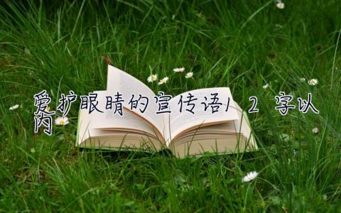 愛護眼睛的宣傳語12字以內 愛護眼睛的宣傳語