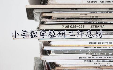 小學(xué)數(shù)學(xué)教研工作總結(jié) 數(shù)學(xué)教研工作總結(jié)