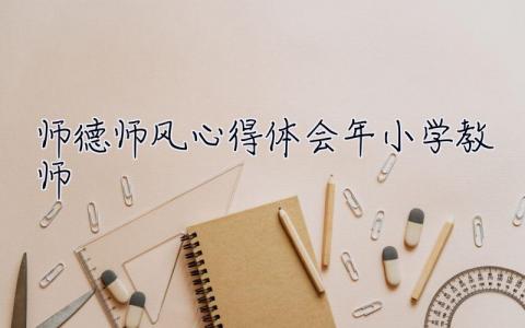 師德師風心得體會2023年小學教師 師德師風心得體會