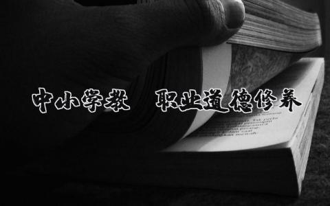 中小學(xué)教師職業(yè)道德修養(yǎng) 中小學(xué)教師職業(yè)道德修養(yǎng)與禮儀心得體會(huì) 18篇