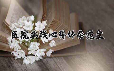 醫院實踐心得體會范文（優選19篇）