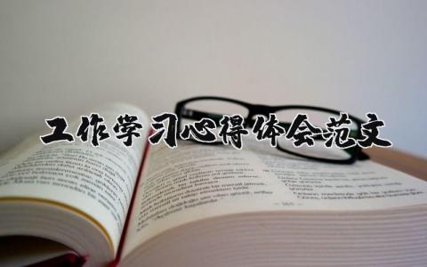 工作學習心得體會范文（優選11篇）