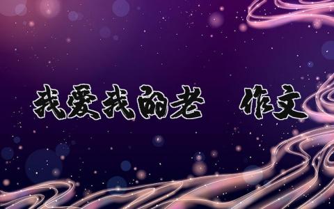 我愛我的老師作文（優(yōu)選9篇）