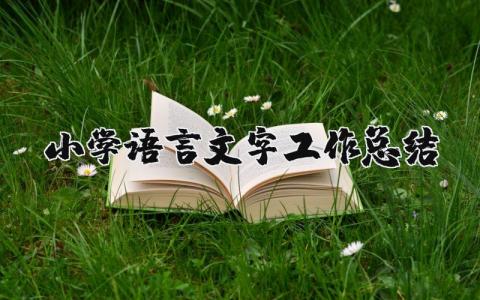 小學語言文字工作匯報材料范文，小學語言文字工作總結 （優選15篇）