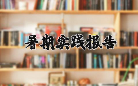暑期實踐報告 暑期實踐報告1000字大學生（優選16篇）
