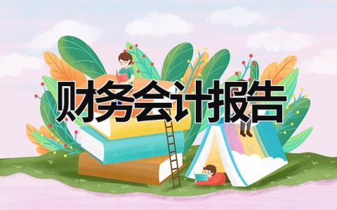 財務會計報告 財務會計報告提供的信息主要有 (20篇）