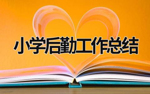 小學后勤工作總結 小學后勤工作總結范文 (16篇）