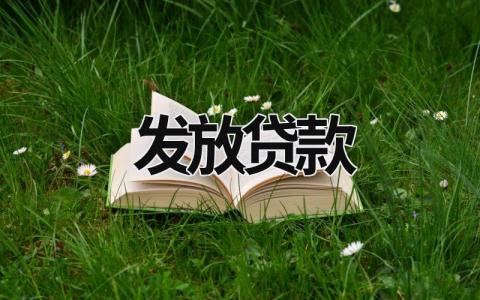 發放貸款 發放貸款置換方式是什么 (6篇）