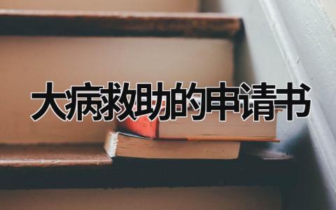 大病救助的申請書 大病救助的申請書怎么寫范文 (17篇）
