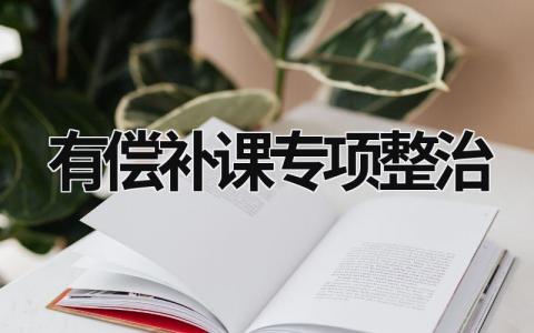 有償補課專項整治 有償補課專項整治實施方案中六個一的內容是什么 (9篇）