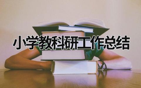 小學教科研工作總結 小學教科研工作總結范文 (16篇）