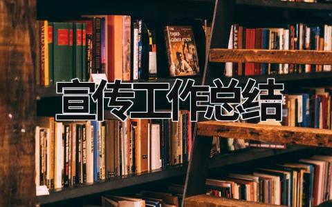 宣傳工作總結(jié) 普法宣傳工作總結(jié) (15篇）