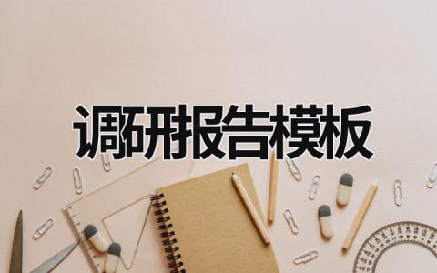 調研報告模板 產品市場調研報告模板 (18篇）