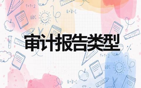 審計報告類型 民間審計報告類型 (7篇）