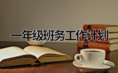 一年級班務工作計劃  (16篇）