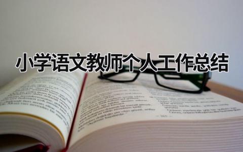 小學語文教師個人工作總結  (17篇）