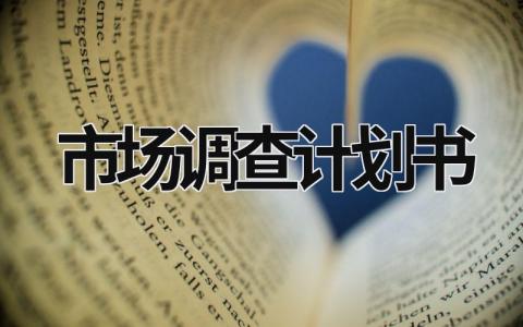 市場(chǎng)調(diào)查計(jì)劃書 市場(chǎng)調(diào)查計(jì)劃書的構(gòu)成要素包括 (16篇）