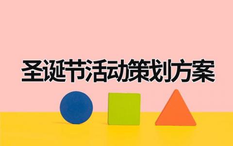圣誕節(jié)活動策劃方案 圣誕節(jié)活動策劃方案主題 (21篇）