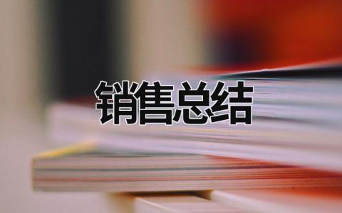 銷售總結 銷售總結 (20篇）