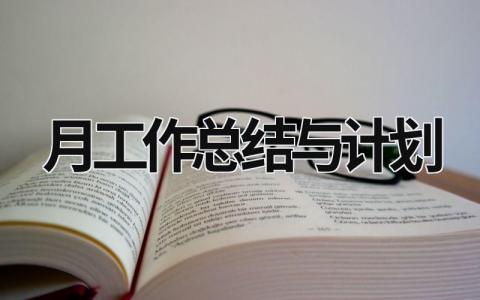 月工作總結(jié)與計(jì)劃 月工作總結(jié)計(jì)劃范文簡(jiǎn)短 (19篇）