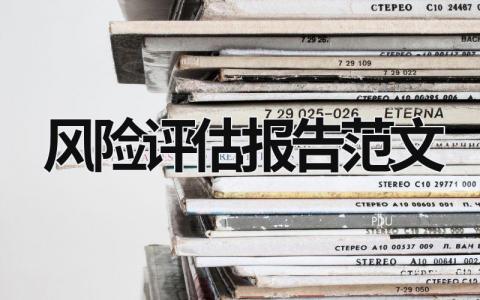 風險評估報告范文 重大決策社會穩定風險評估報告范文 (16篇）