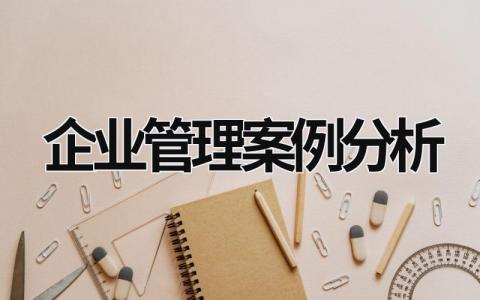 企業管理案例分析 恒大企業管理案例分析 (16篇）