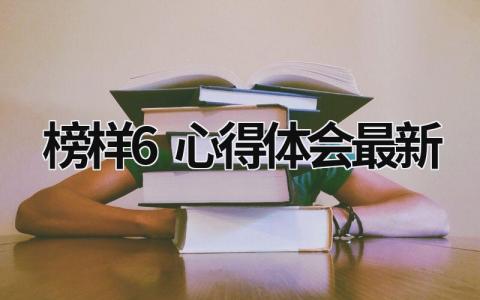 榜樣6心得體會最新 榜樣6心得體會最新500字 (15篇）